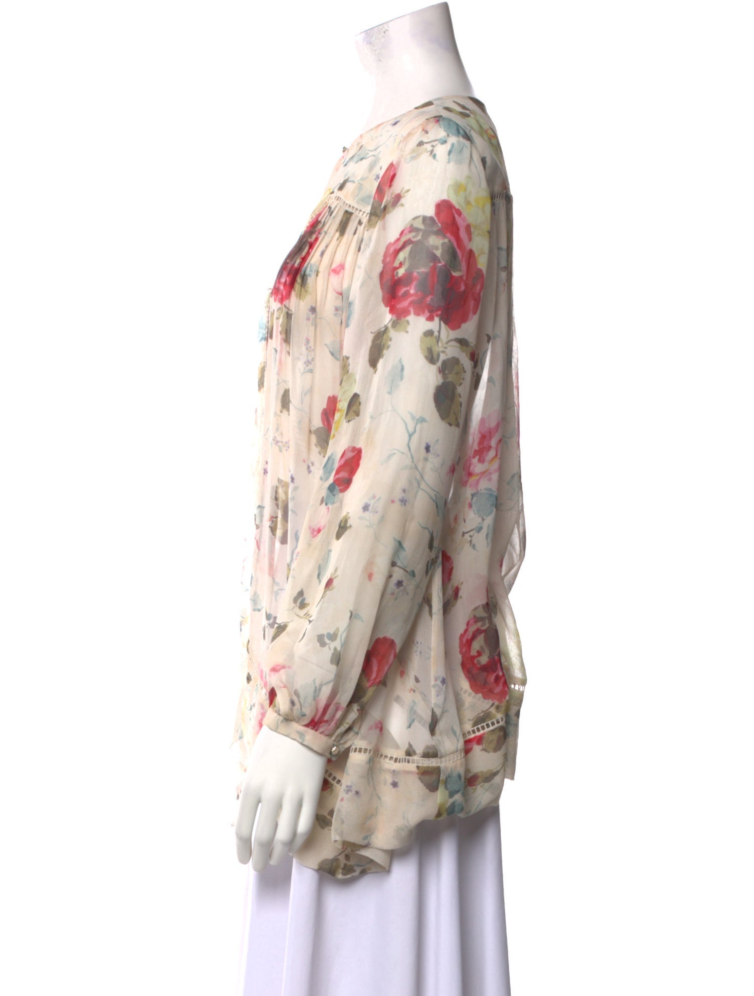 Zimmermann Silk Floral Print Blouse