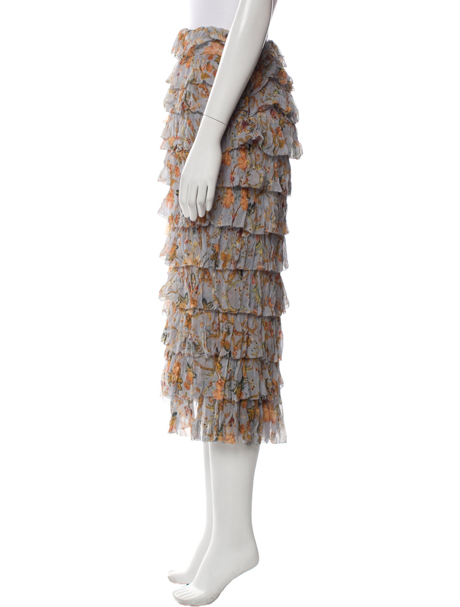 Zimmermann Silk Midi Length Skirt