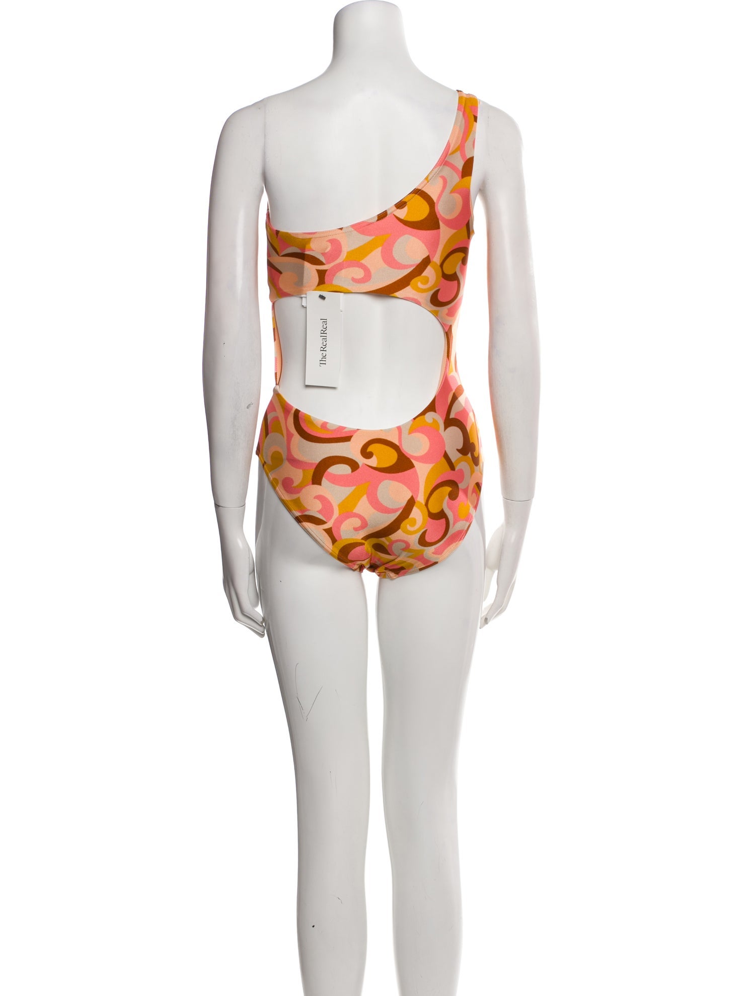 Zimmermann Printed Cutout Accent One-Piece w/ Tags