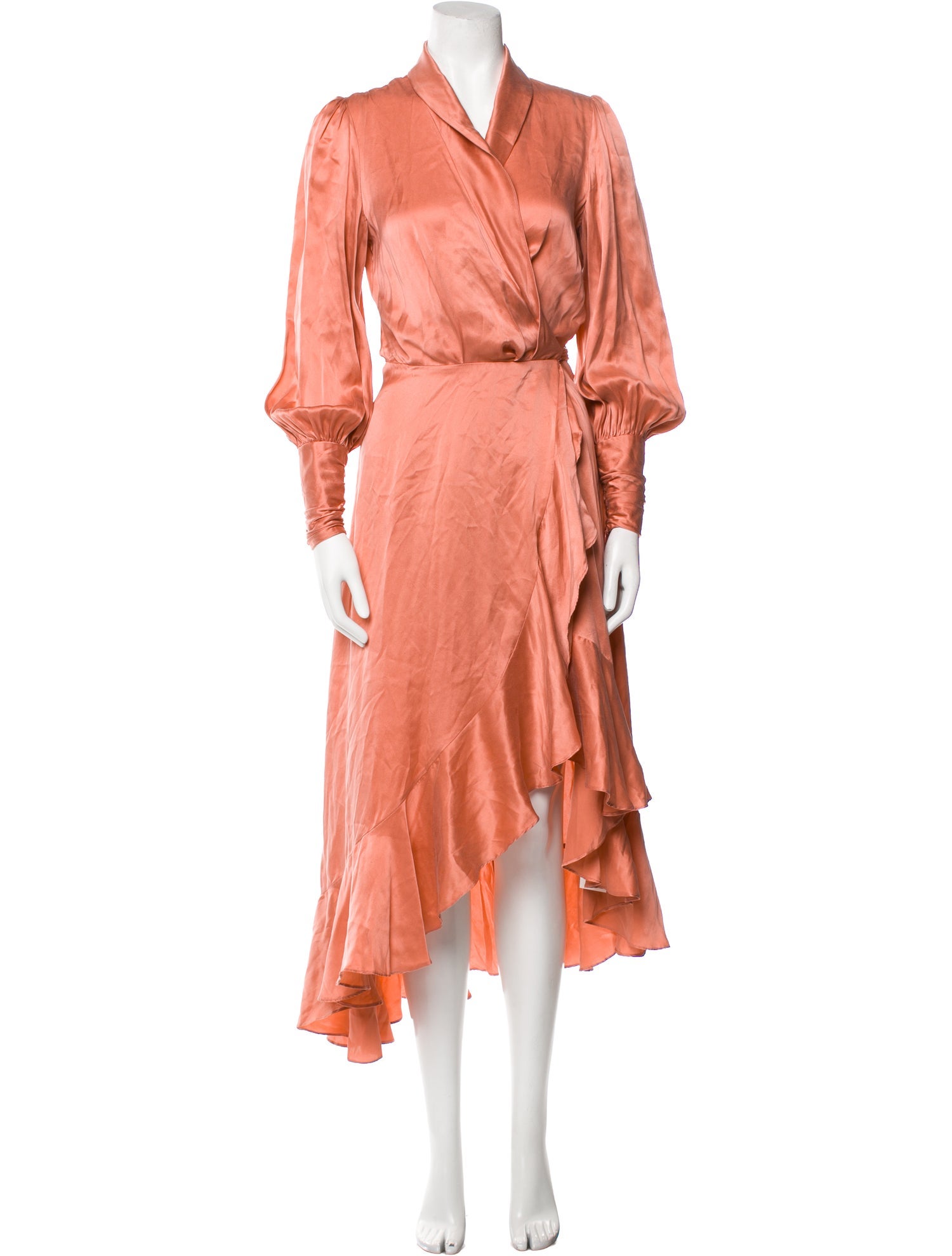 Zimmermann Silk Ruffle Embellishment Robe