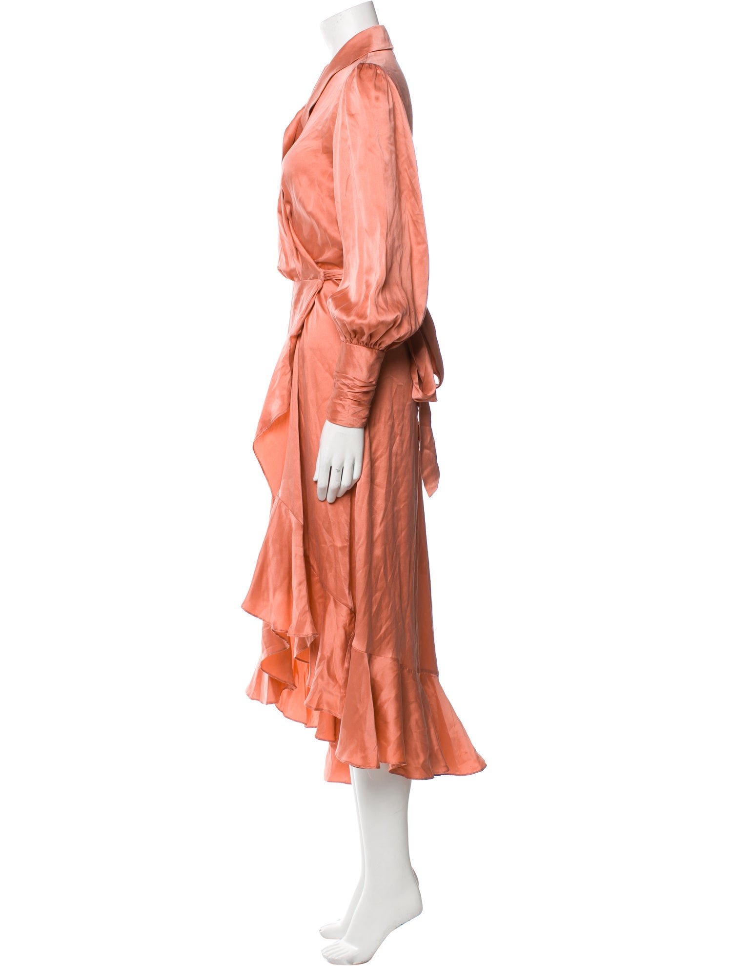 Zimmermann Silk Ruffle Embellishment Robe