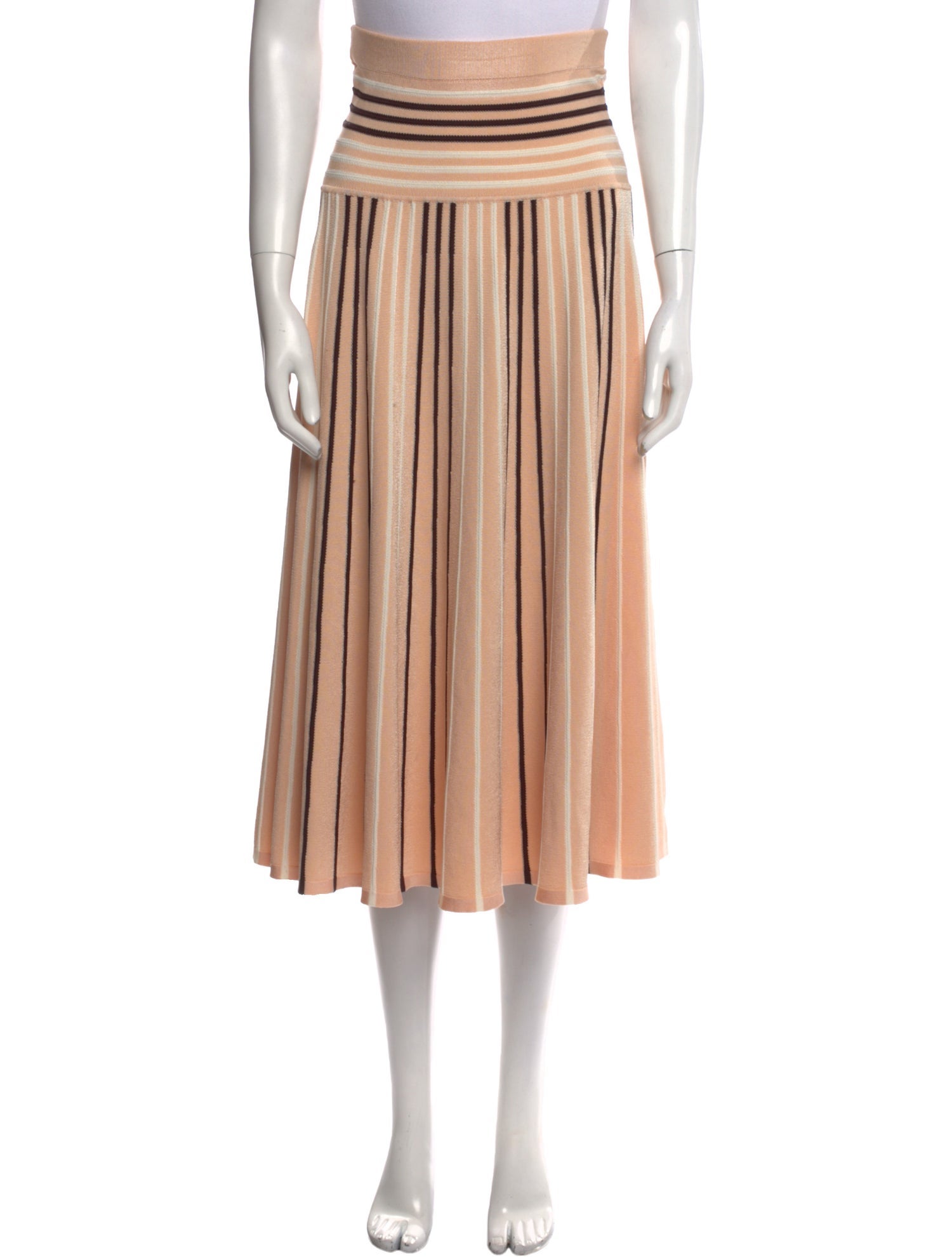Zimmermann Striped Midi Length Skirt