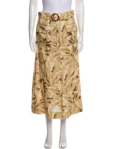 Zimmermann Skirts Linen Midi Length Skirt M