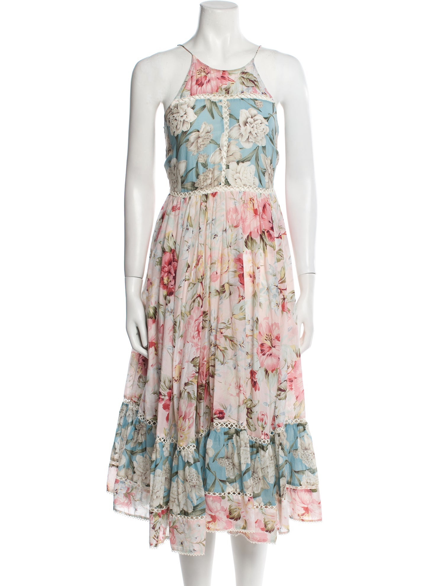 Zimmermann Floral Print Midi Length Dress