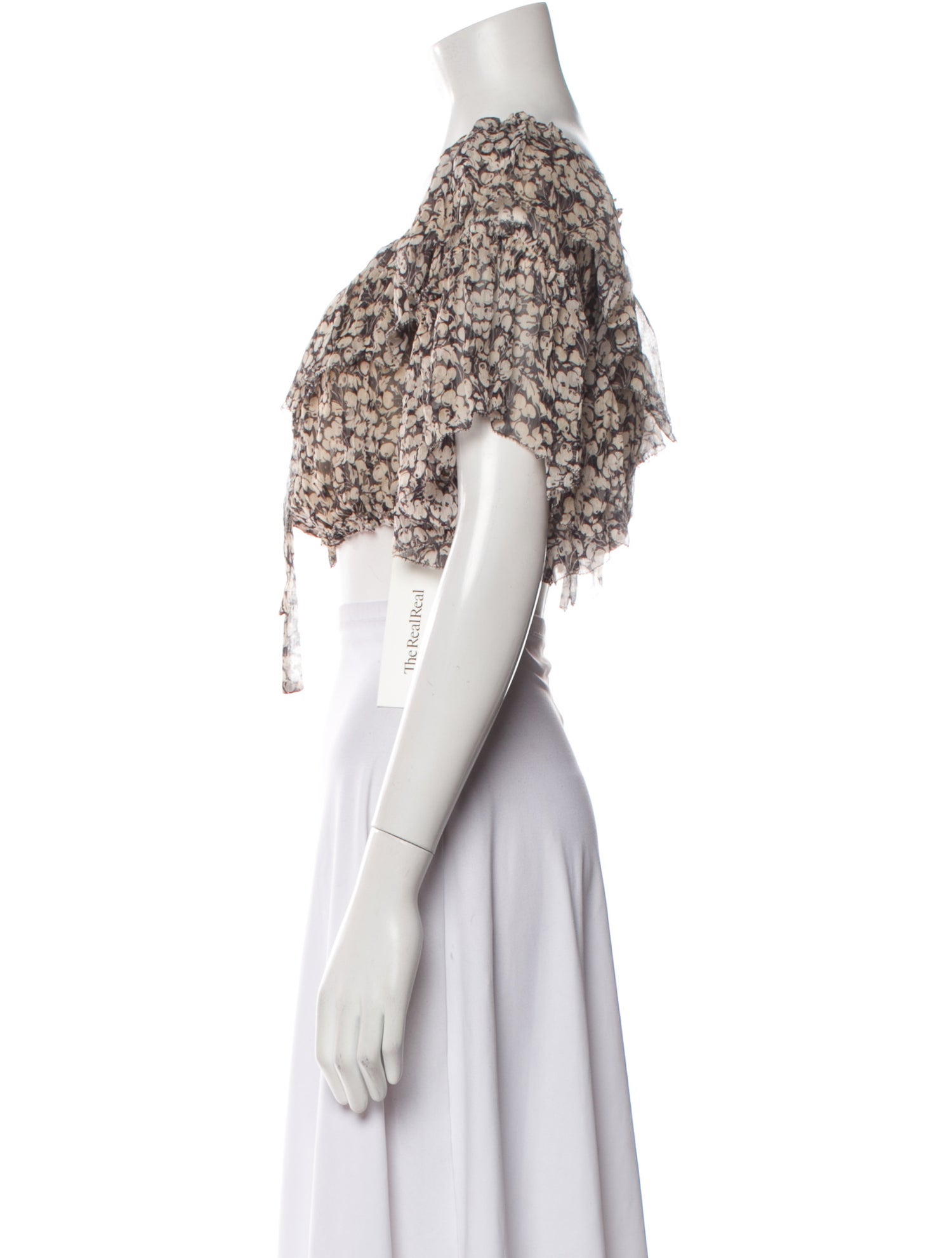 Zimmermann Silk Printed Crop Top