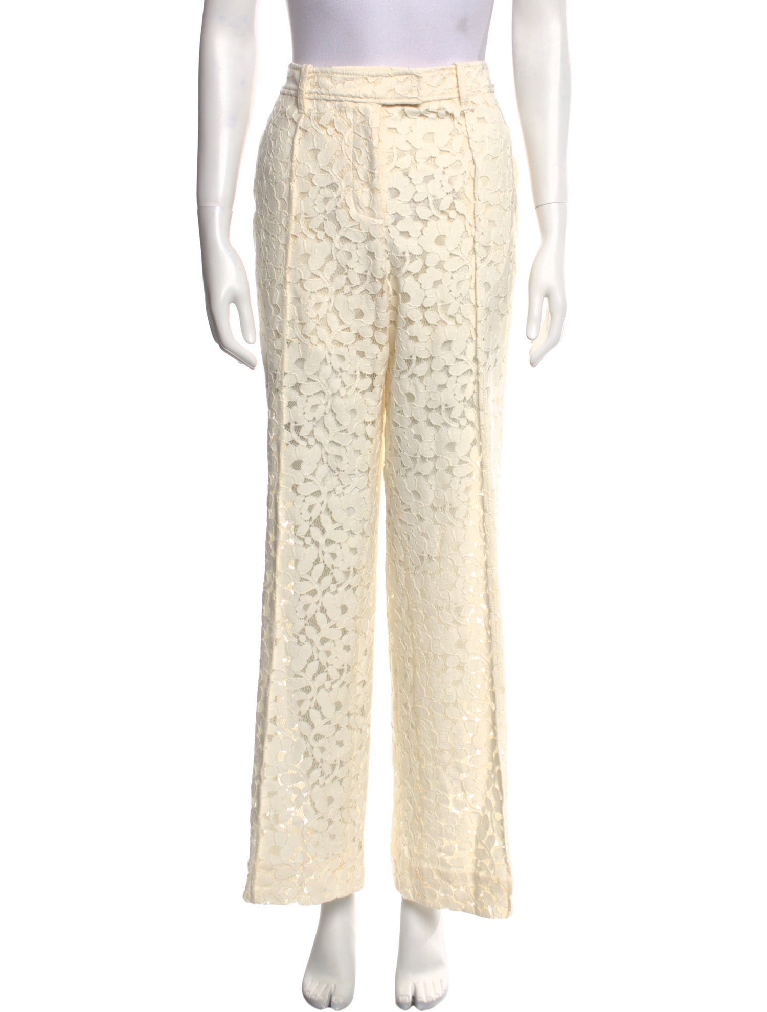 Zimmermann Lace Pattern Wide Leg Pants