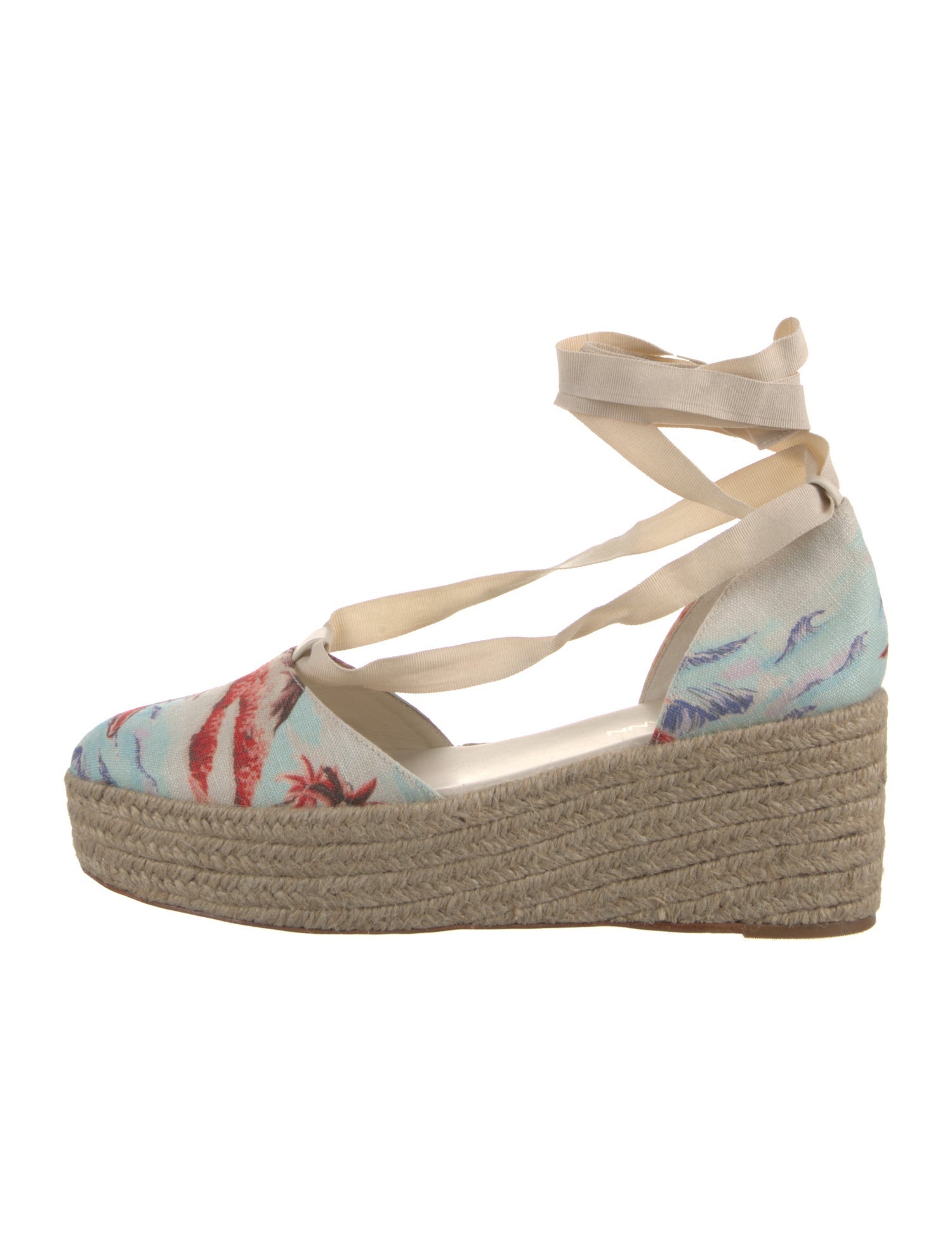 Zimmermann Canvas Floral Print Espadrilles
