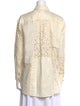 Zimmermann Lace Pattern Long Sleeve Button-Up Top
