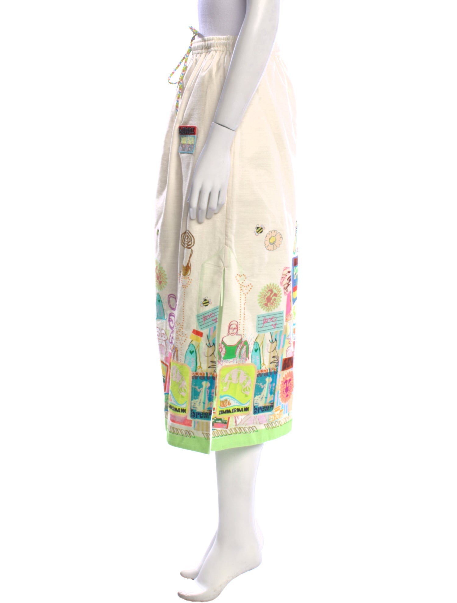 Zimmermann Printed Midi Length Skirt