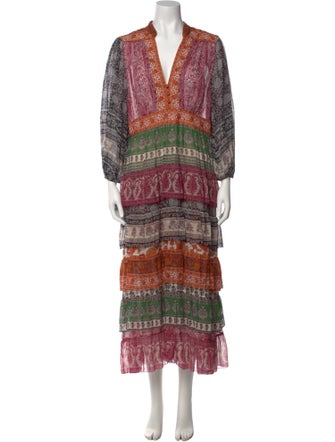 Zimmermann Paisley Print Long Dress