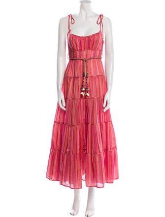 Zimmermann Striped Midi Length Dress