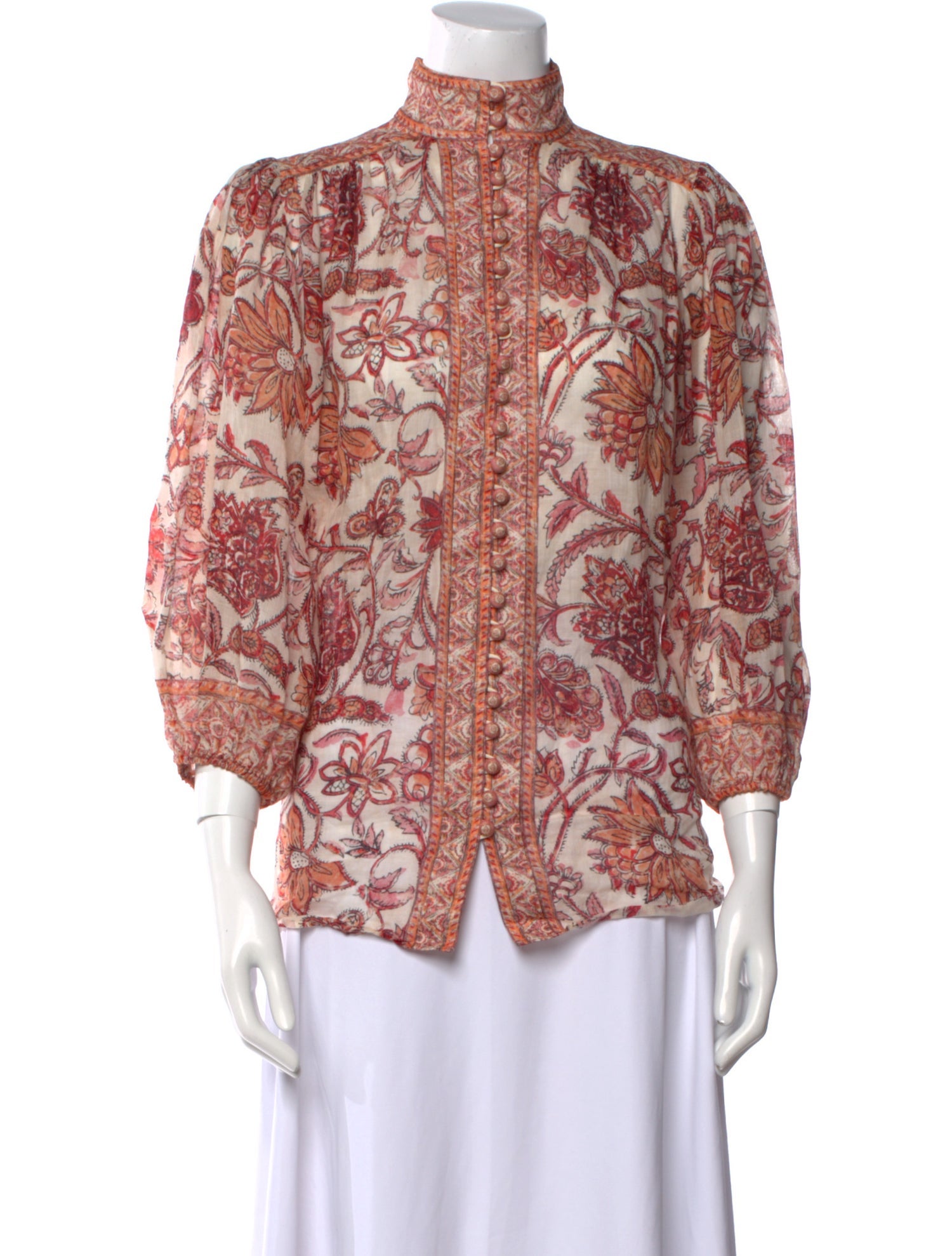 Zimmermann Silk Paisley Print Blouse