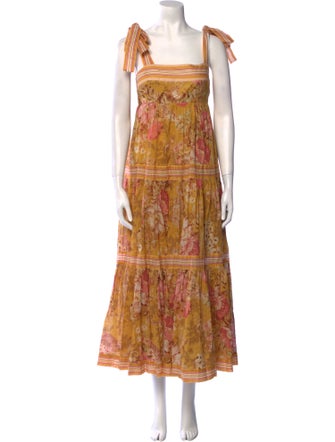 Zimmermann Floral Print Long Dress