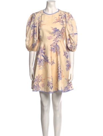 Zimmermann Dresses Linen Knee-Length Dress M