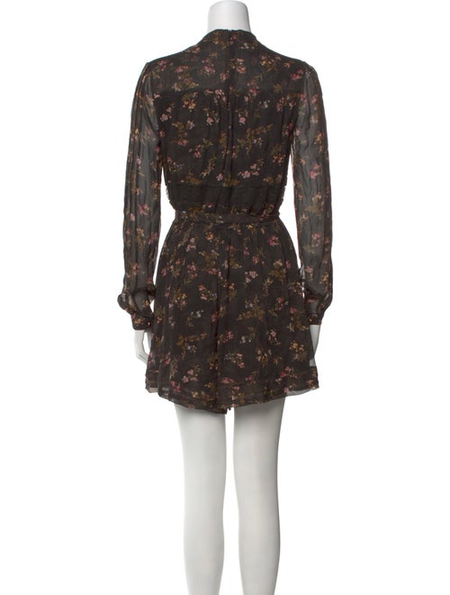 Zimmermann Printed Mock Neck Romper