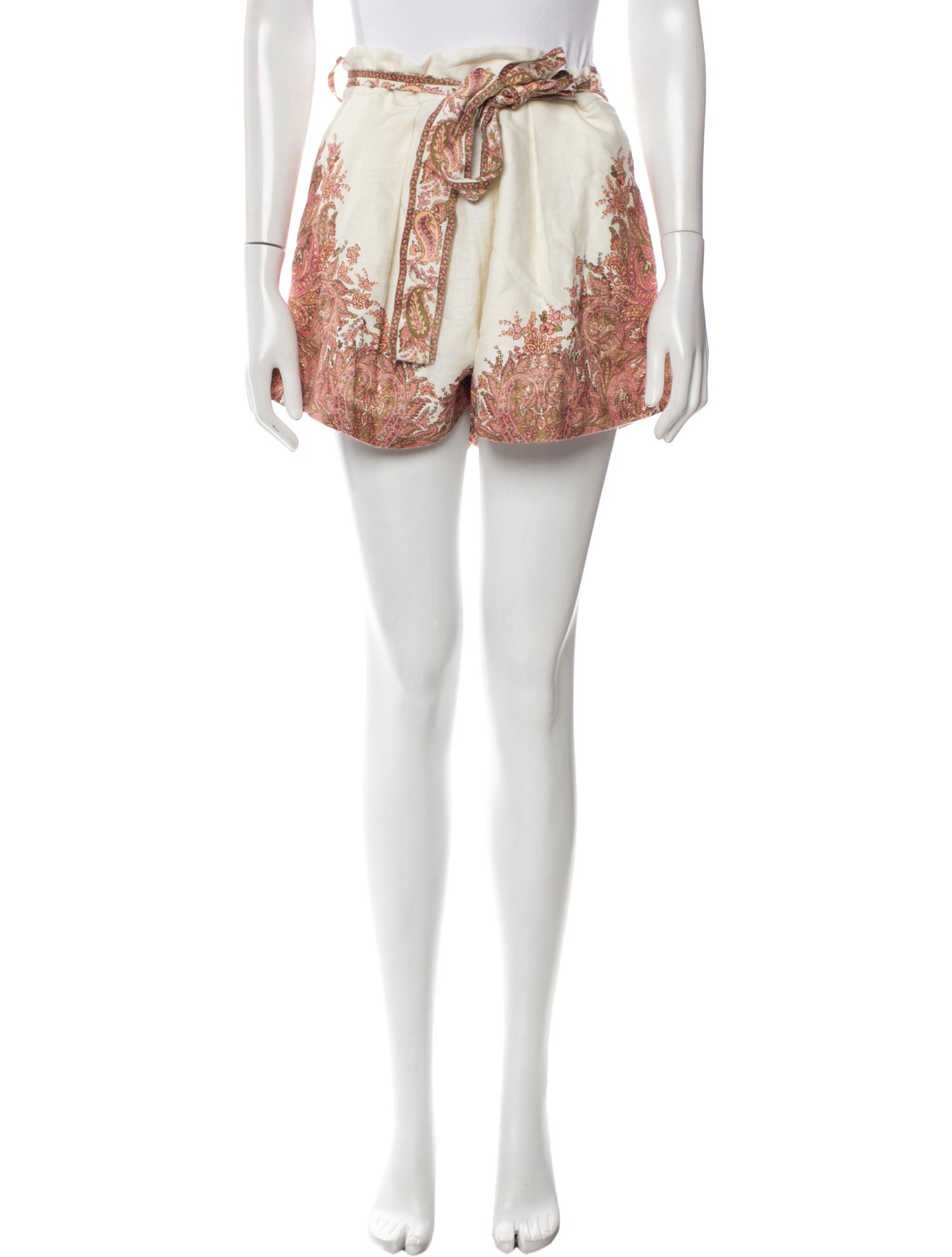 Zimmermann Linen Mini Shorts