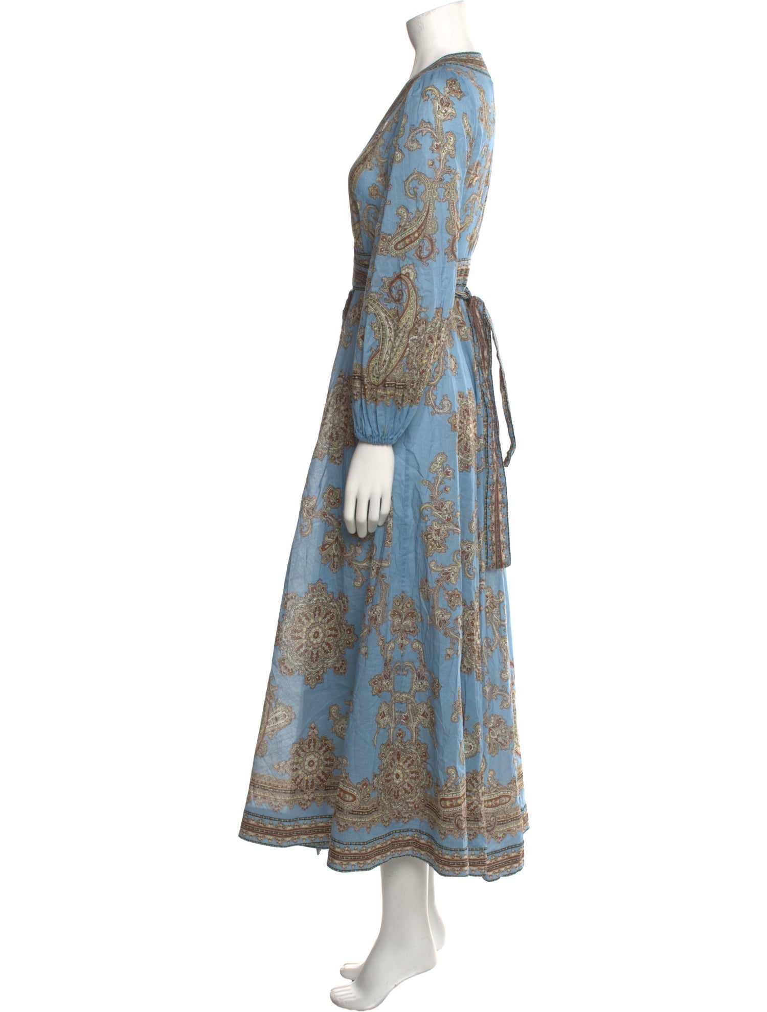 ドレス Original paisley pattern dress Zimmermann Paisley Print Long Dress - Blue Dresses, Clothing