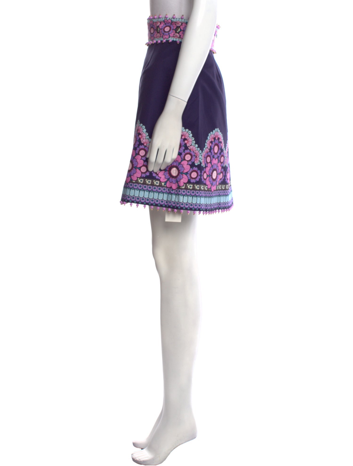 Zimmermann Floral Print Mini Skirt