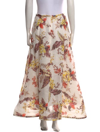Zimmermann Linen Midi Length Skirt