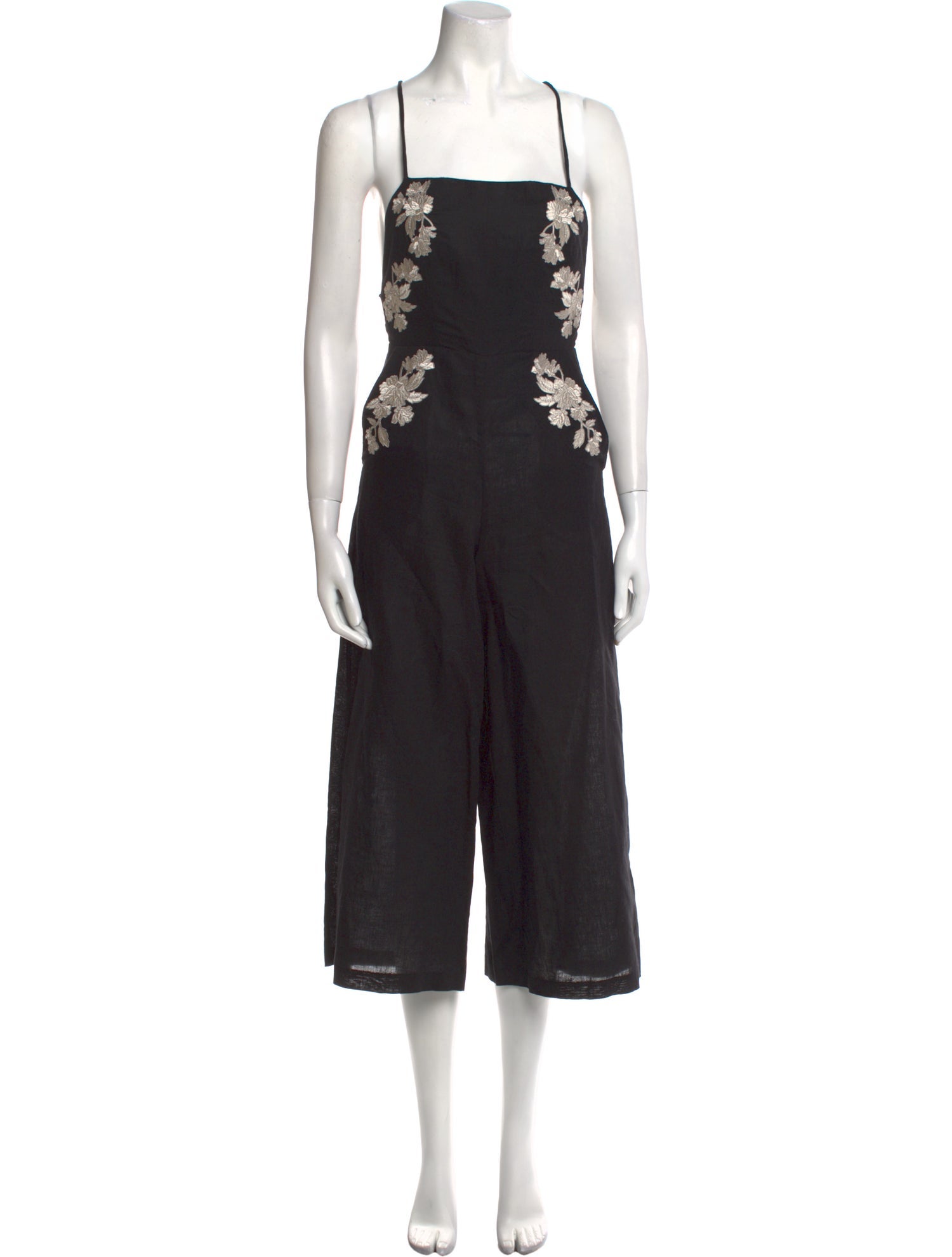 Zimmermann Linen Square Neckline Jumpsuit