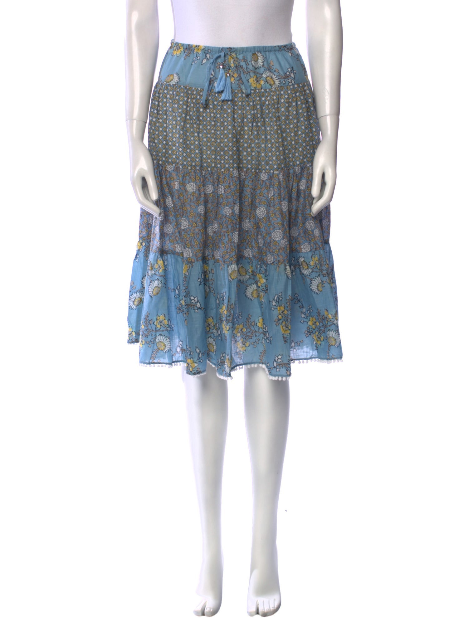 Zimmermann Floral Print Knee-Length Skirt