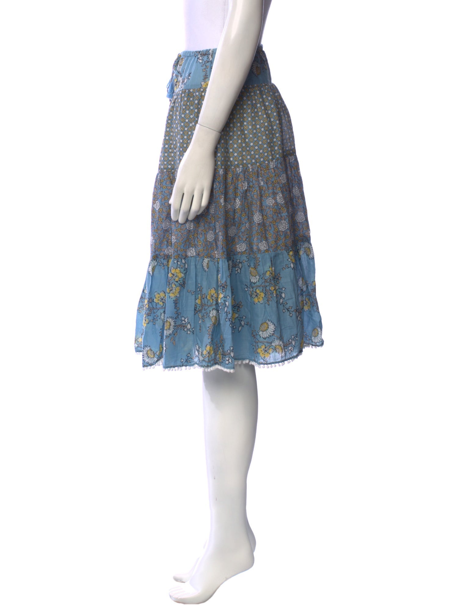 Zimmermann Floral Print Knee-Length Skirt