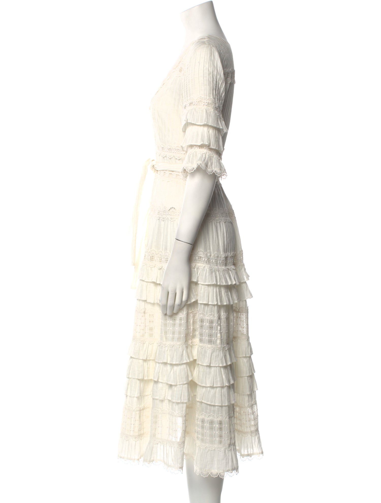 Zimmermann V-Neck Midi Length Dress