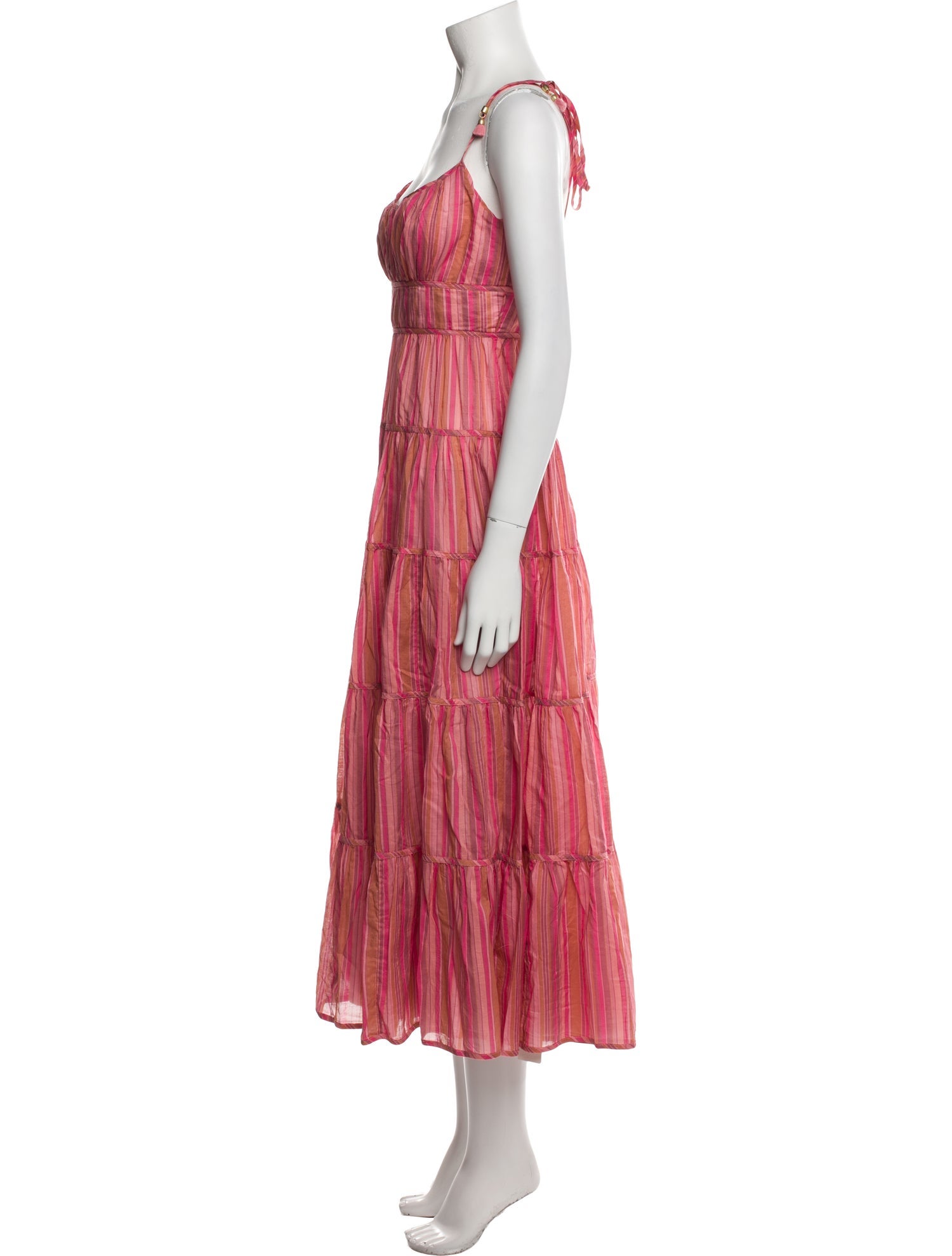 Zimmermann Striped Midi Length Dress