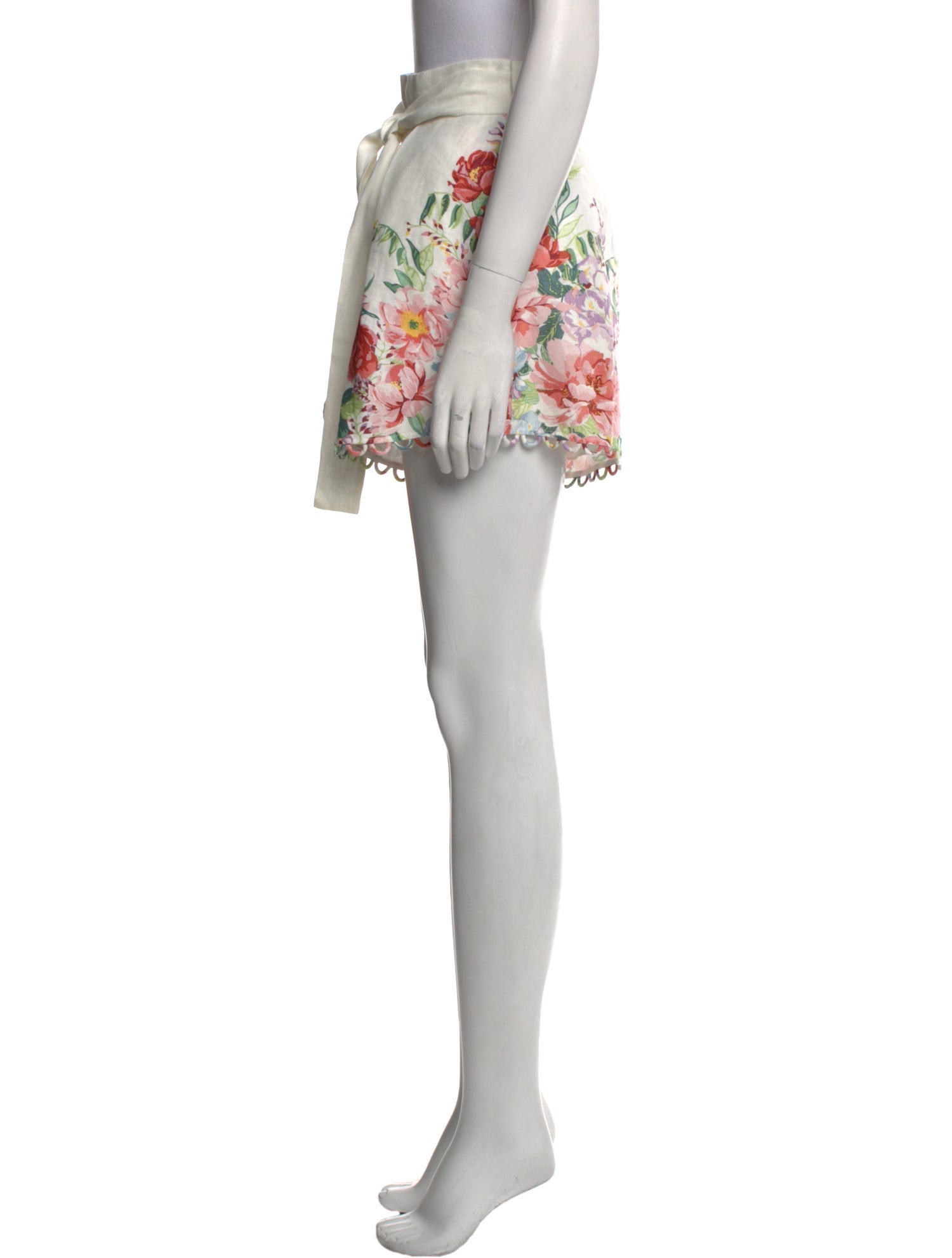 Zimmermann Linen Mini Shorts