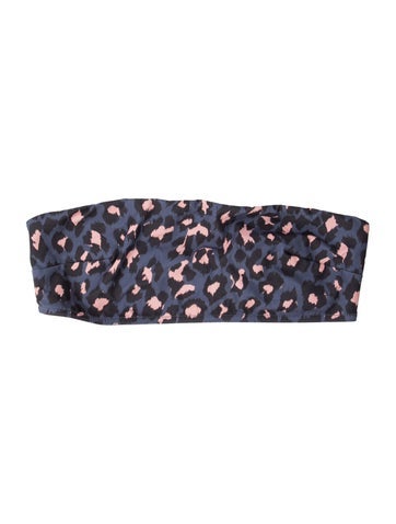 Zimmermann Swimwear Animal Print Top L