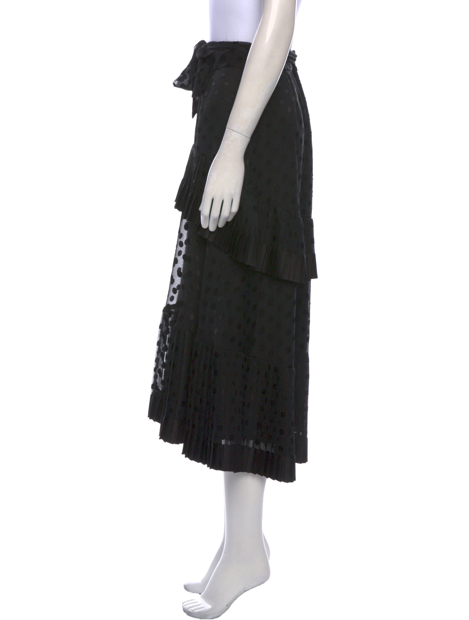 Zimmermann Pleated Accents Midi Length Skirt