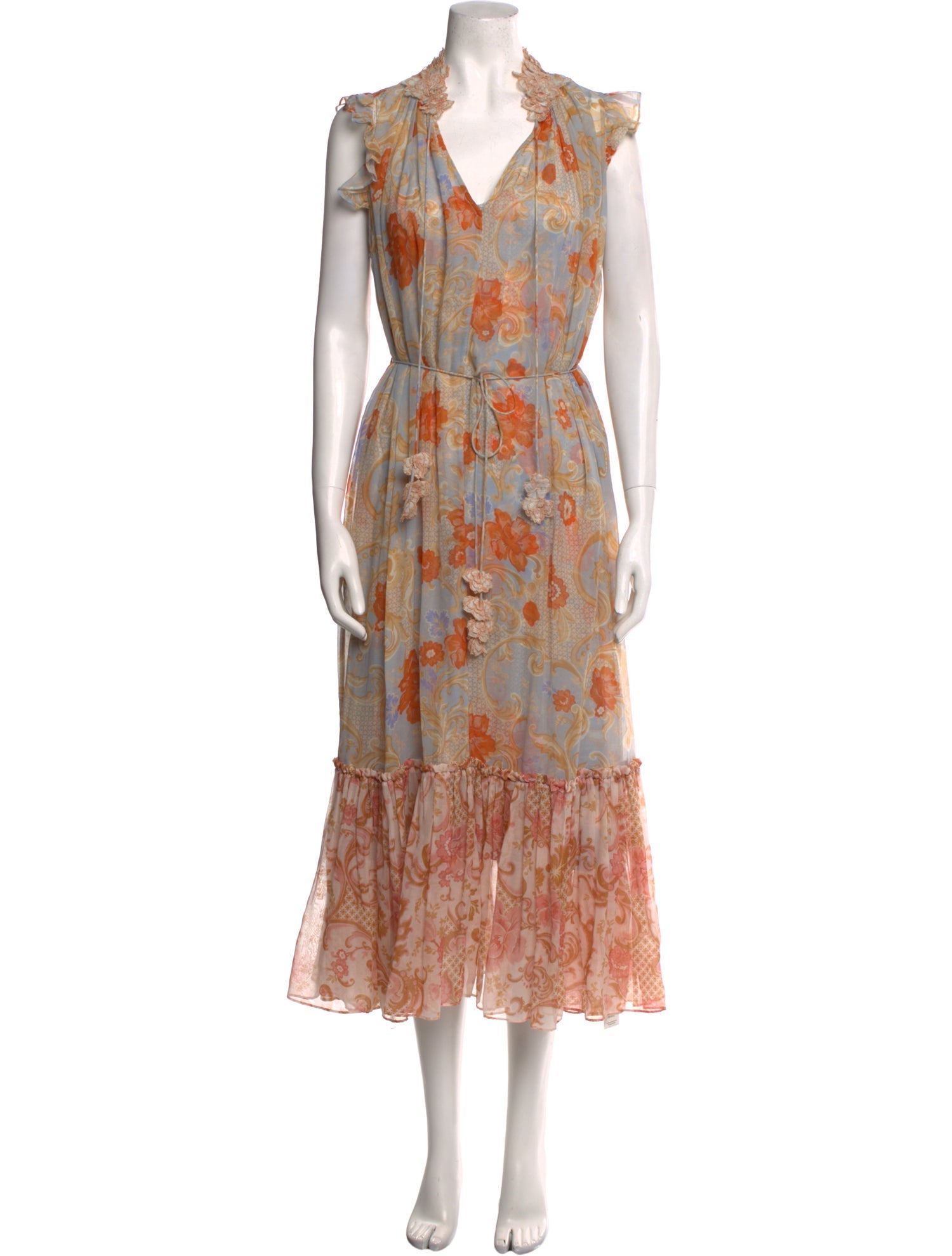Zimmermann Floral Print Long Dress