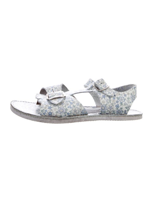 Zimmermann Flat Open Toe Flower Printed Sandal