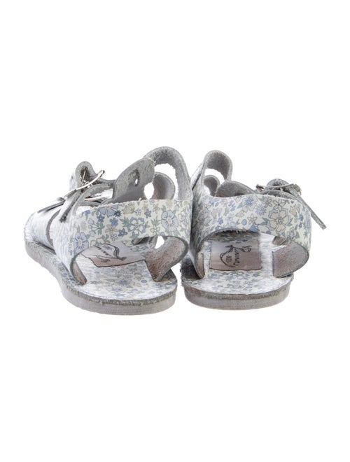 Zimmermann Flat Open Toe Flower Printed Sandal