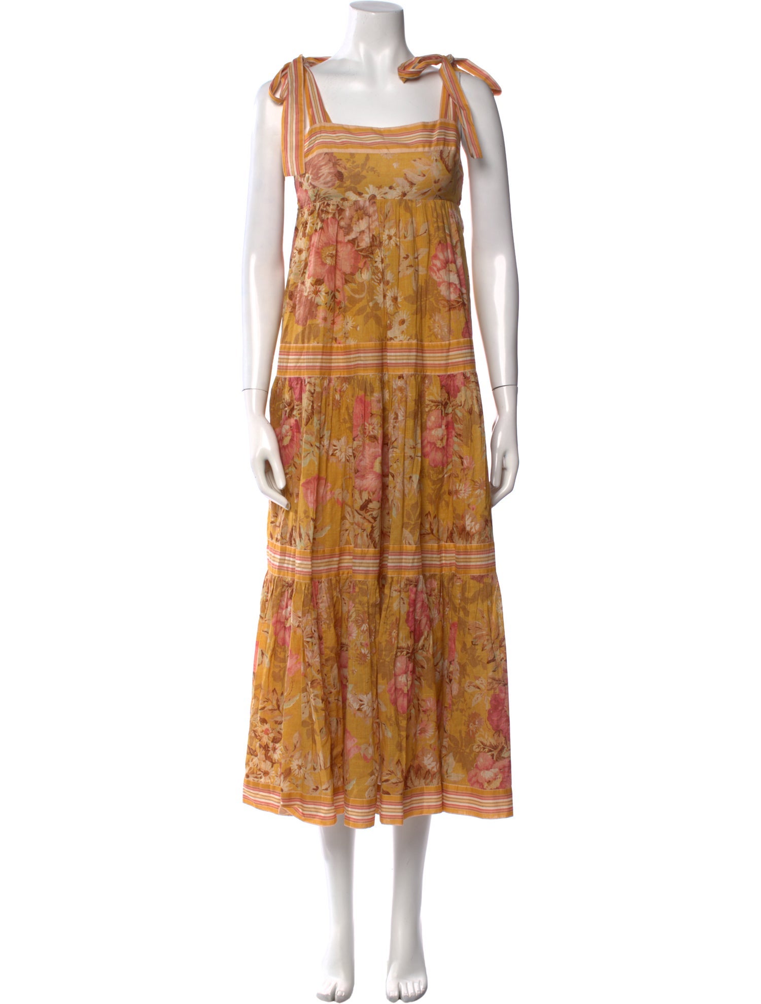 Zimmermann Floral Print Midi Length Dress