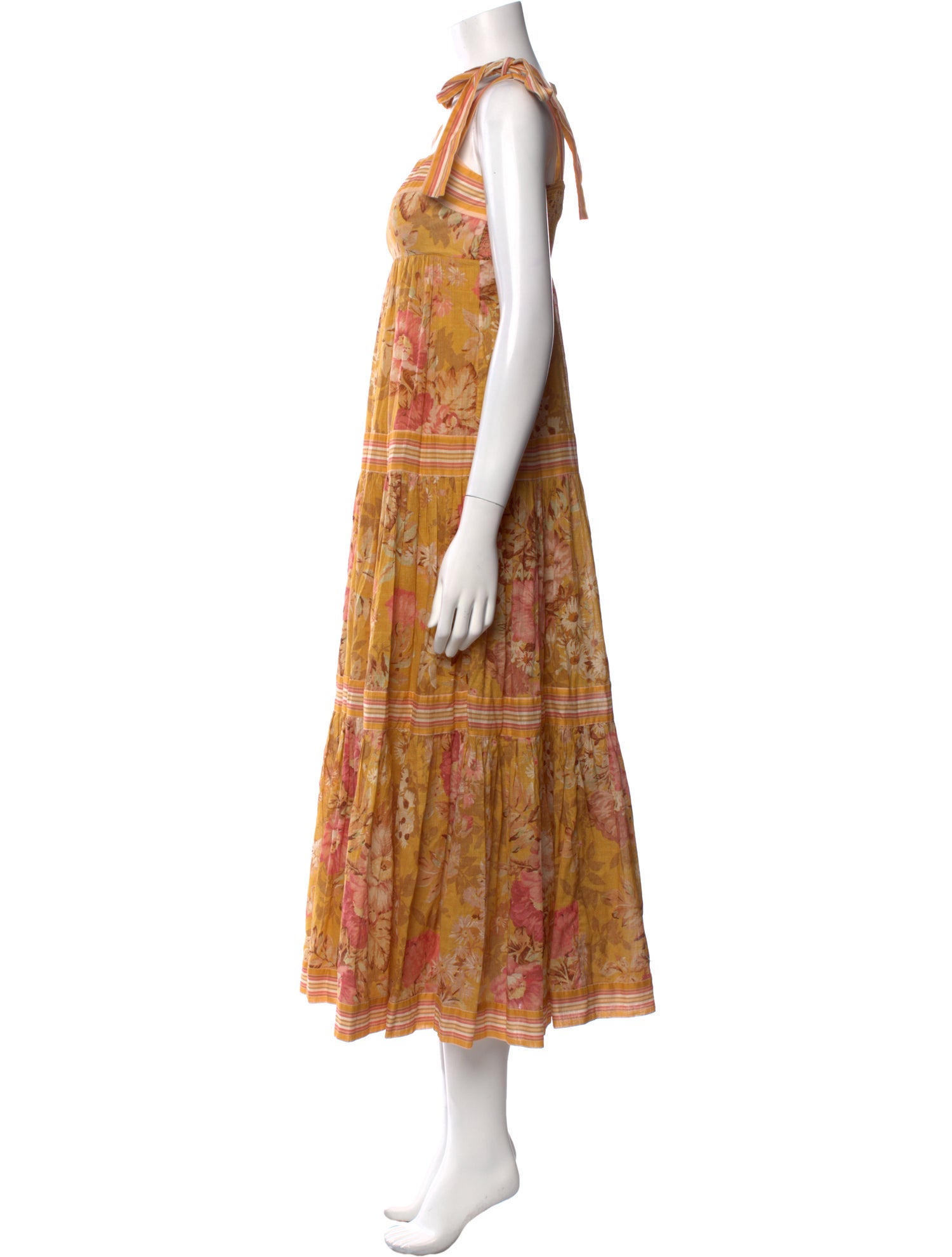 Zimmermann Floral Print Midi Length Dress