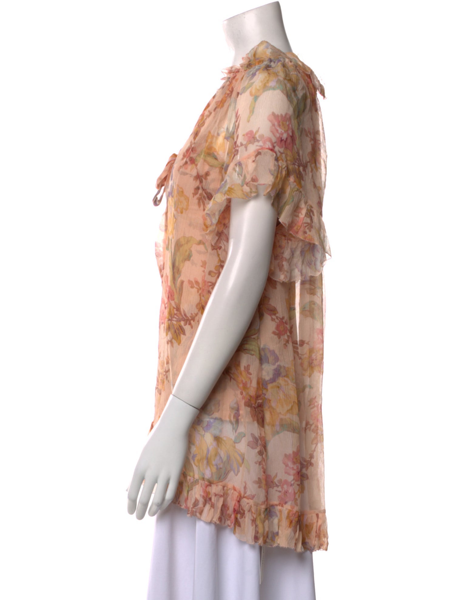 Zimmermann Silk Floral Print Blouse