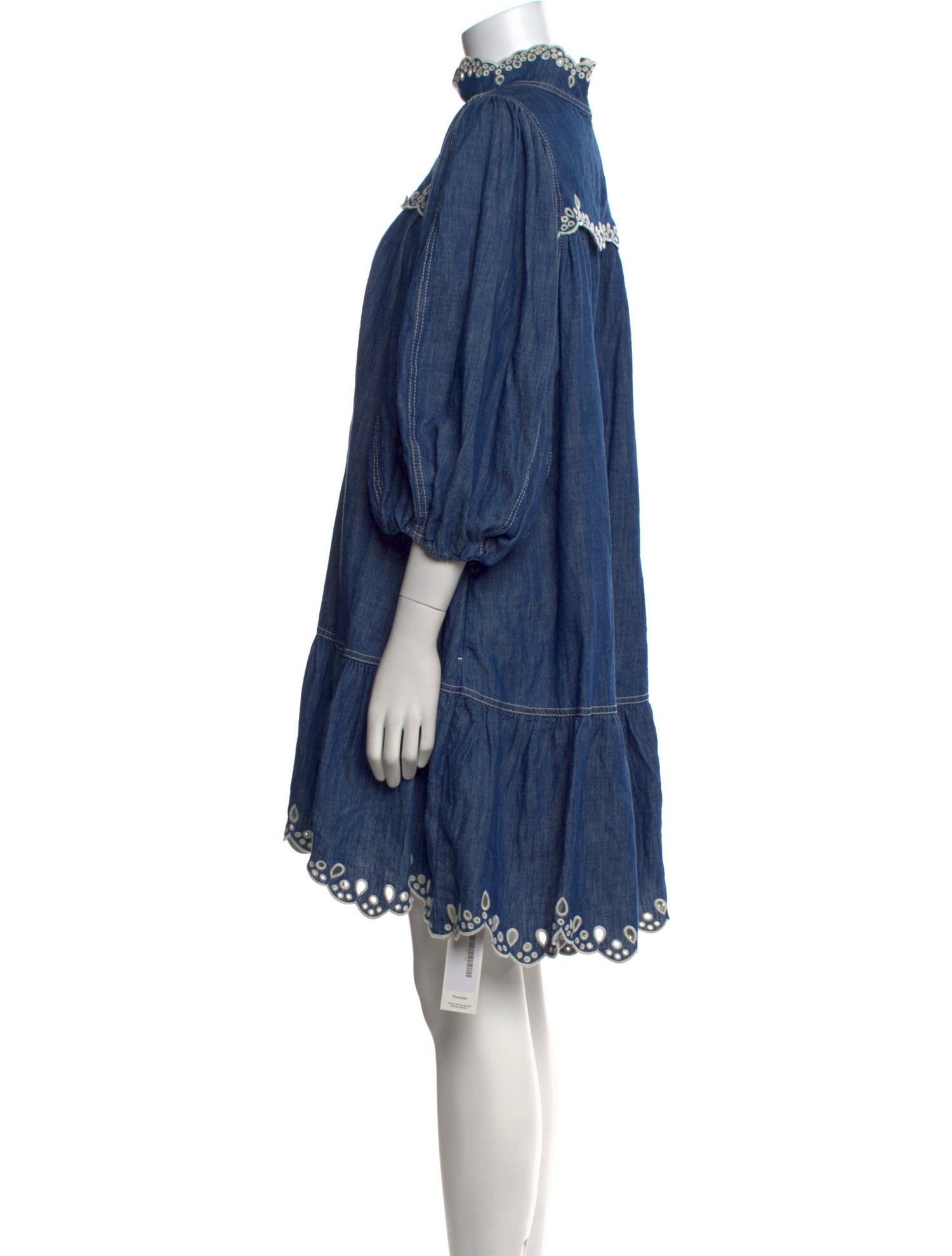 Zimmermann Mock Neck Mini Dress