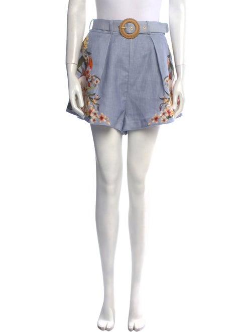 Zimmermann Linen Mini Shorts