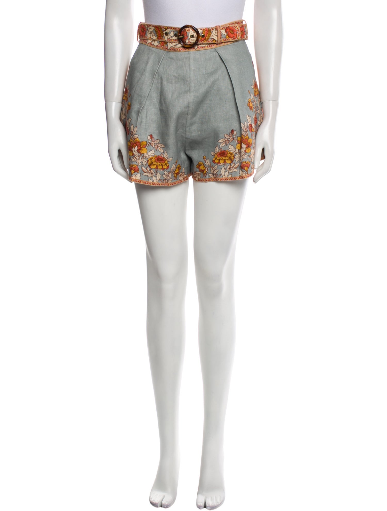 Zimmermann Linen Mini Shorts