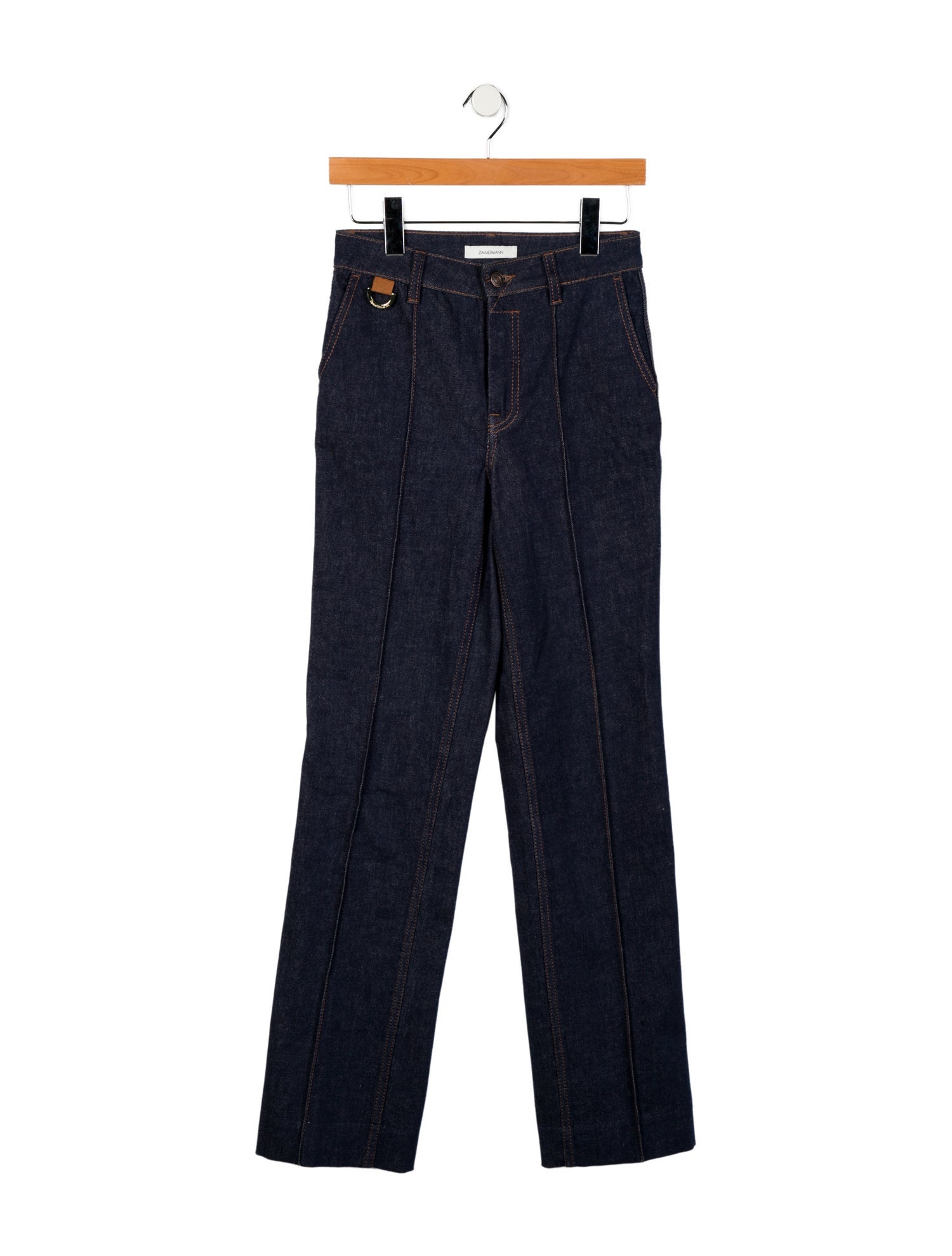Zimmermann Mid-Rise Straight Leg Jeans