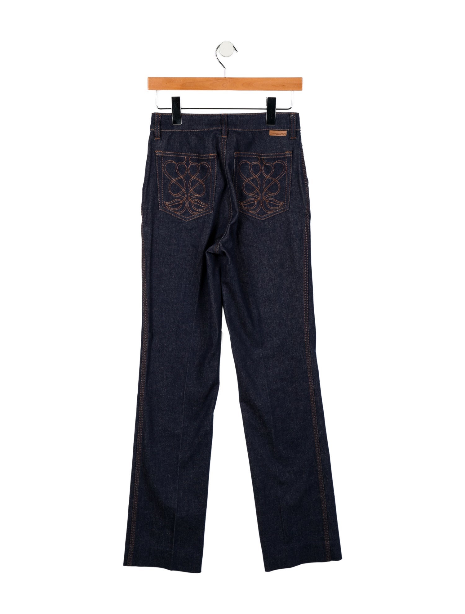 Zimmermann Mid-Rise Straight Leg Jeans