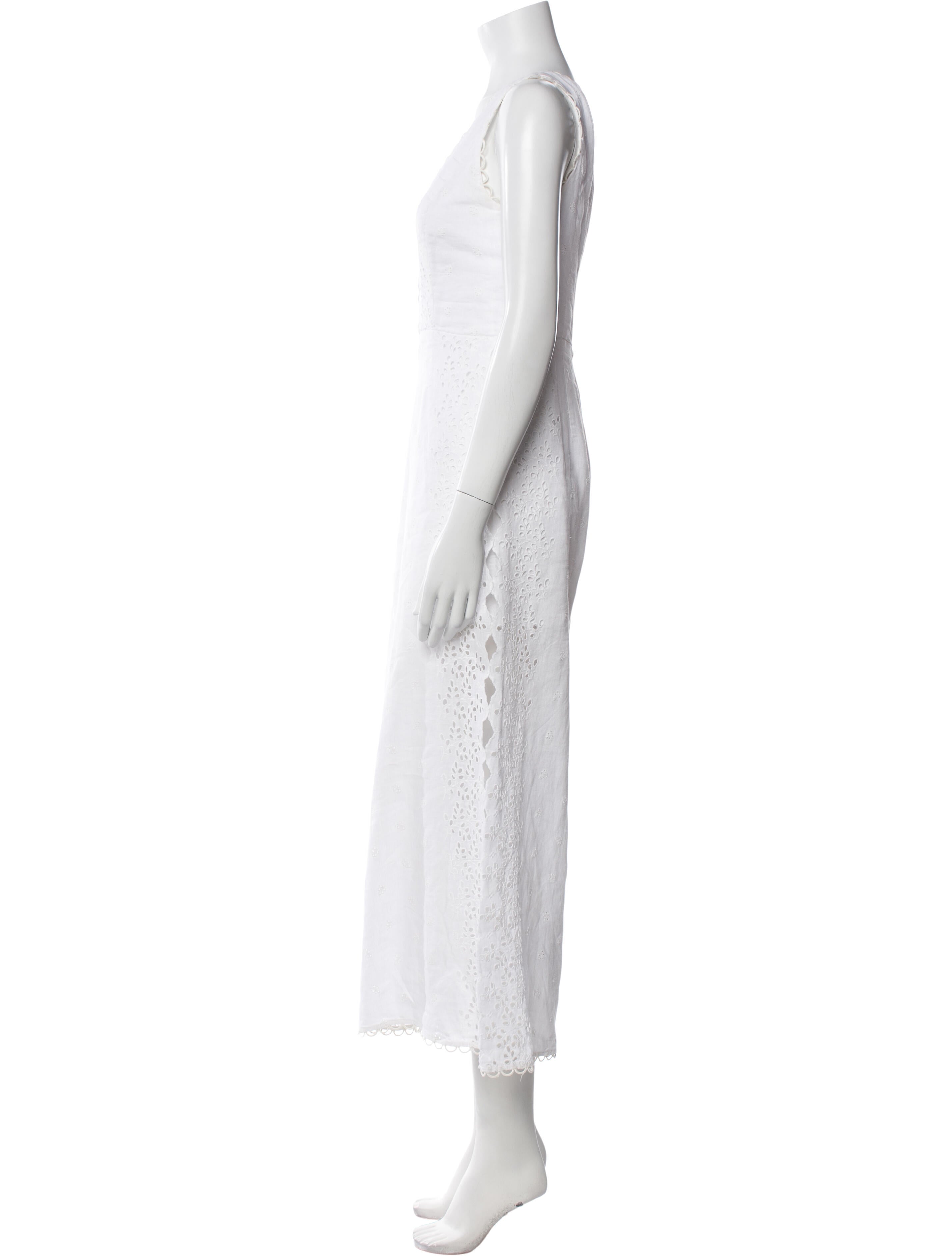 Zimmermann Linen V-Neck Jumpsuit