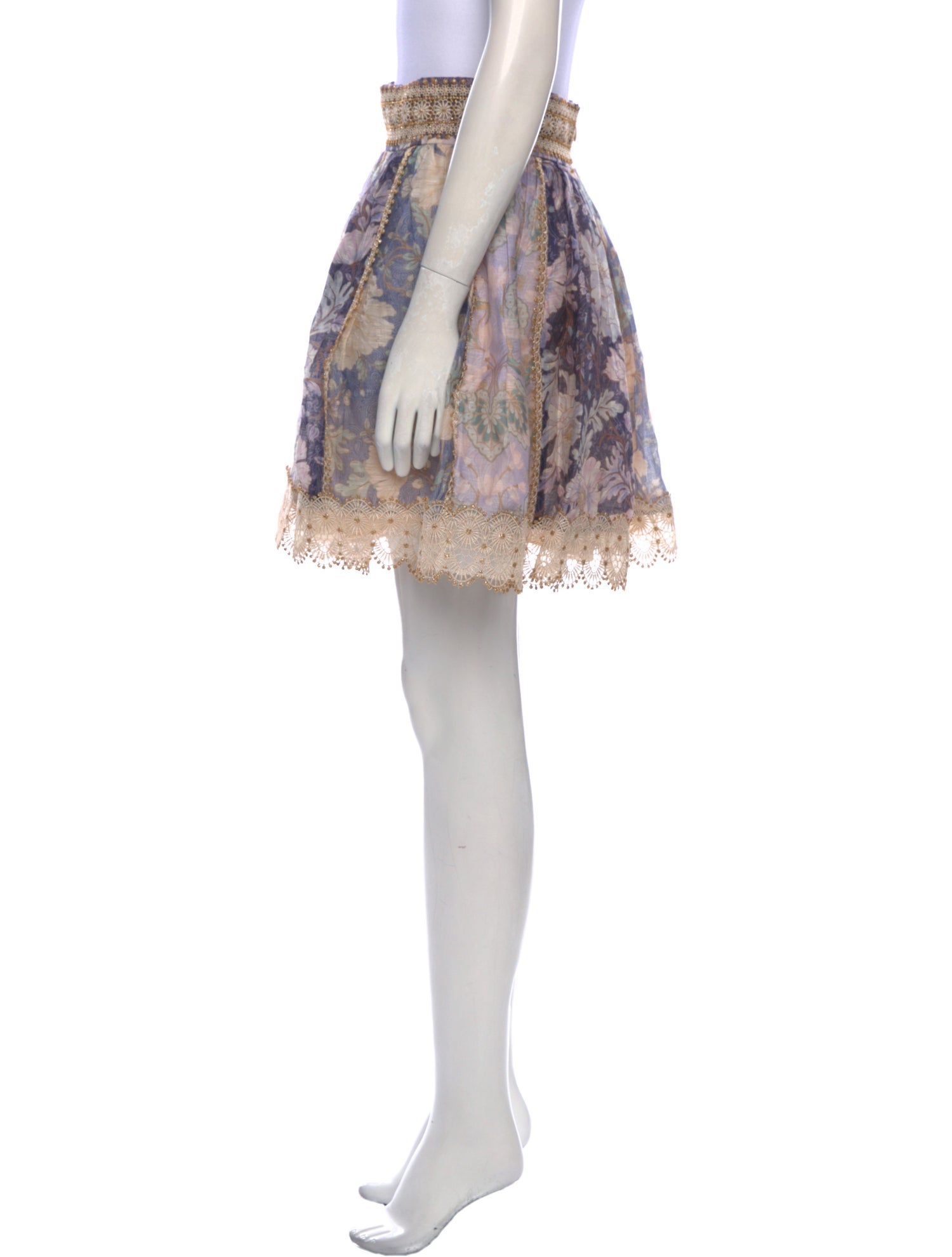 Zimmermann Linen Mini Skirt