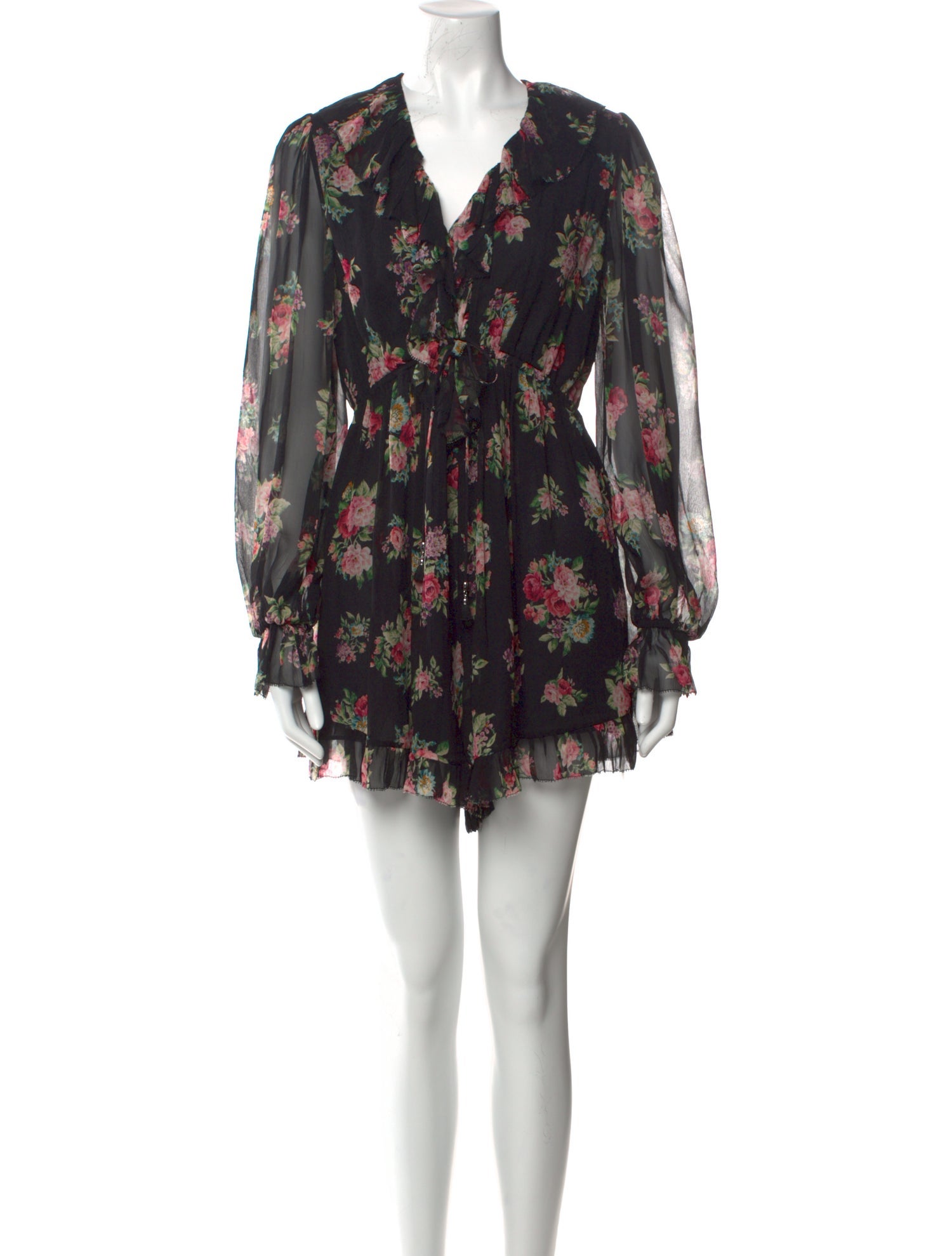 Zimmermann Silk Floral Print Romper
