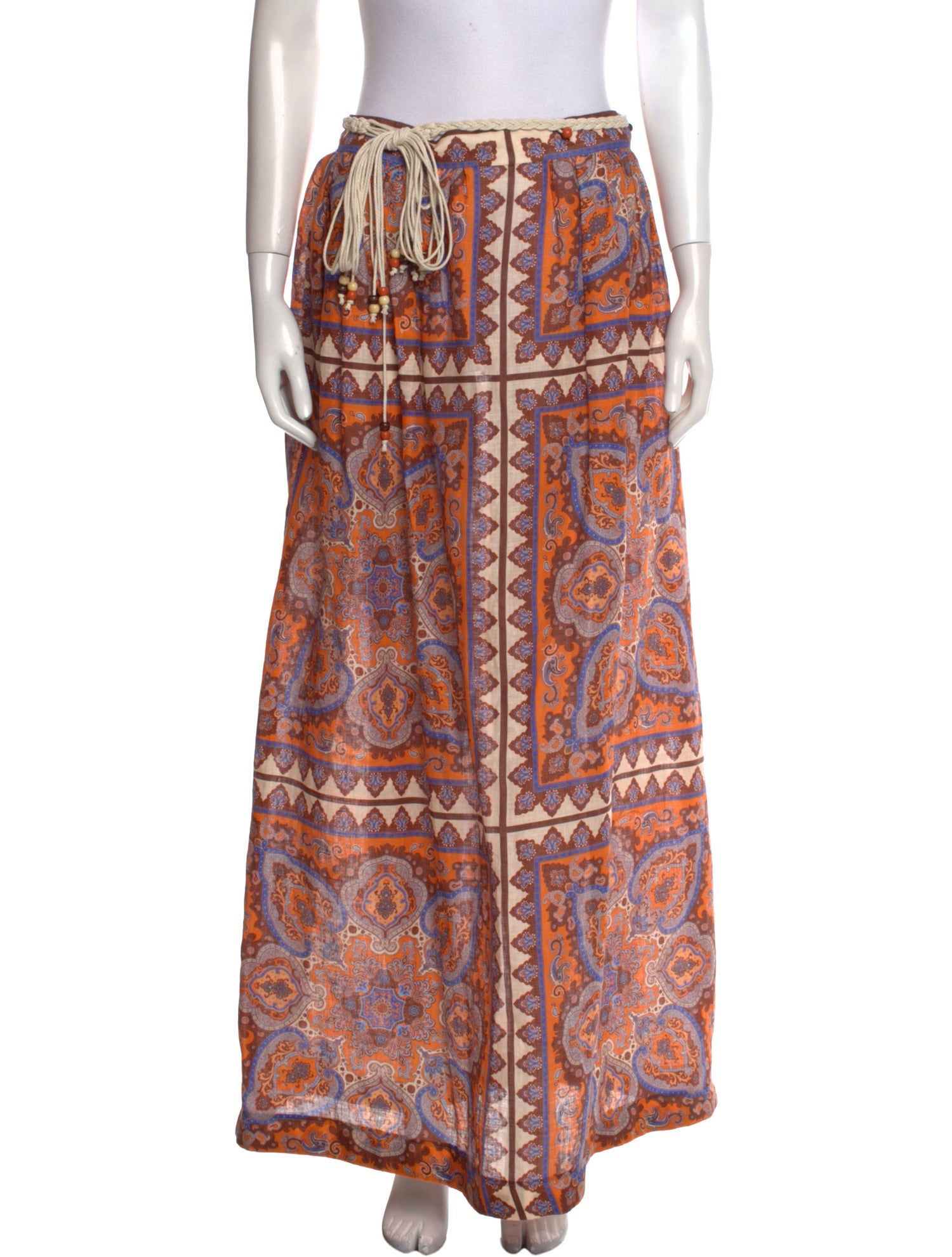 Zimmermann Paisley Print Long Skirt