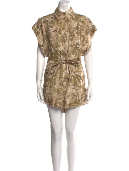 Zimmermann Linen Printed Romper
