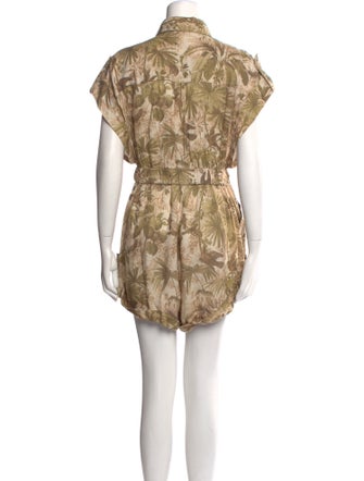 Zimmermann Linen Printed Romper