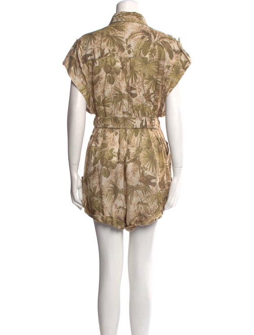 Zimmermann Linen Printed Romper
