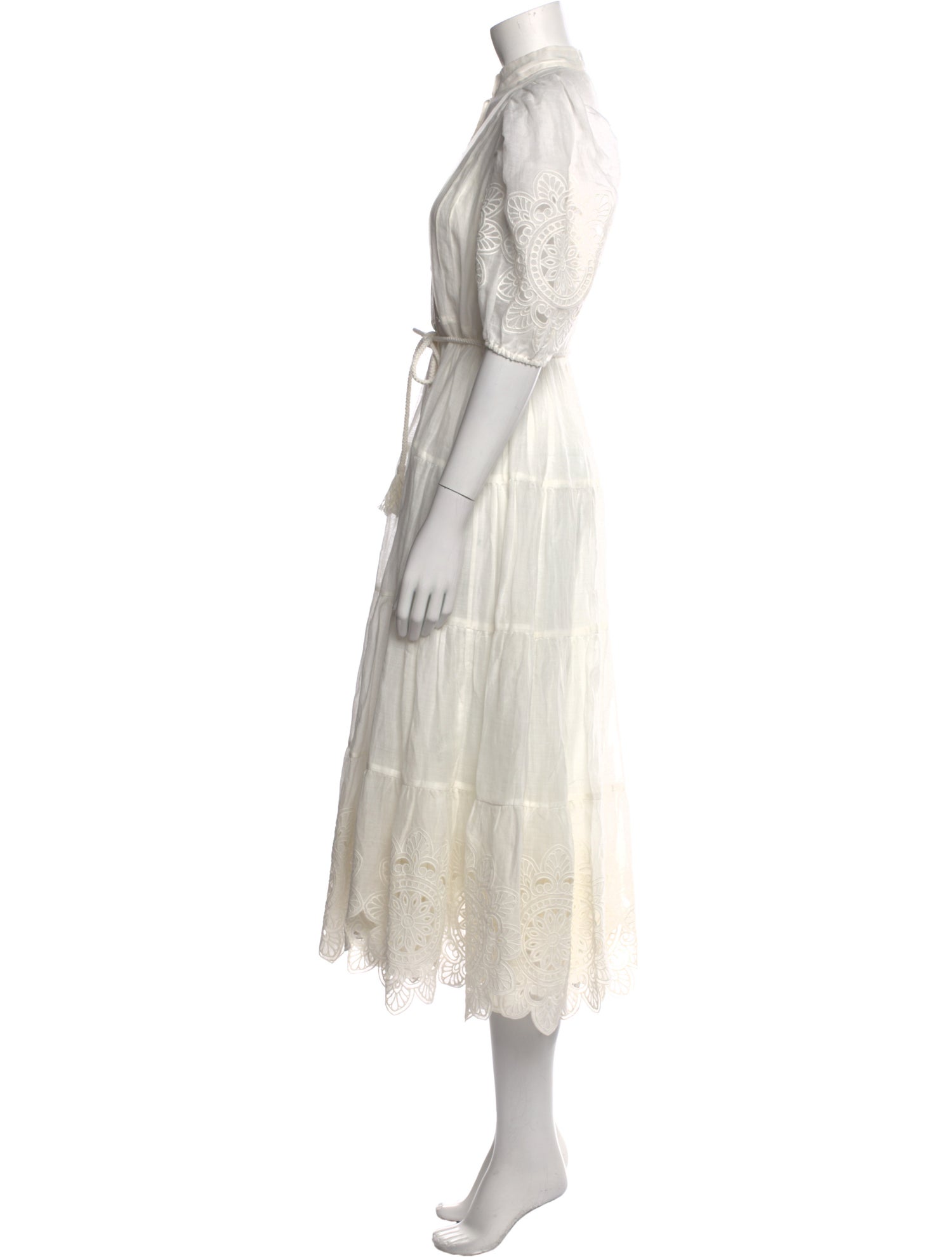 Zimmermann Mock Neck Long Dress